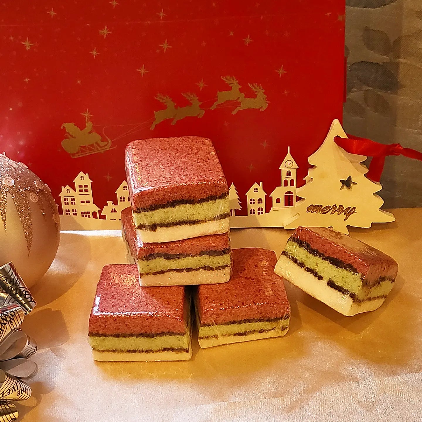 6. (Christmas) Dark brown sugar Rice Cake
