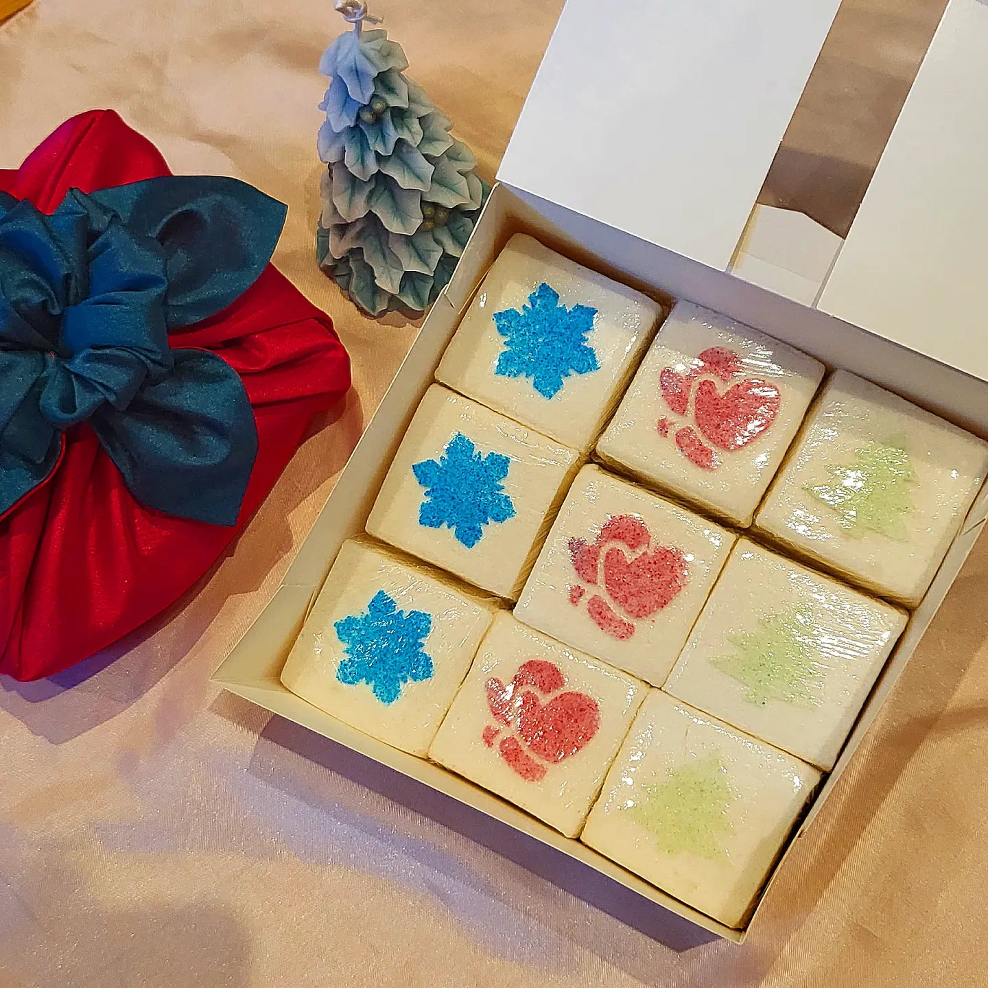Christmas White Rice Cake