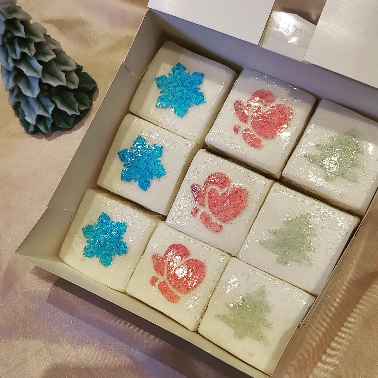 Christmas White Rice Cake