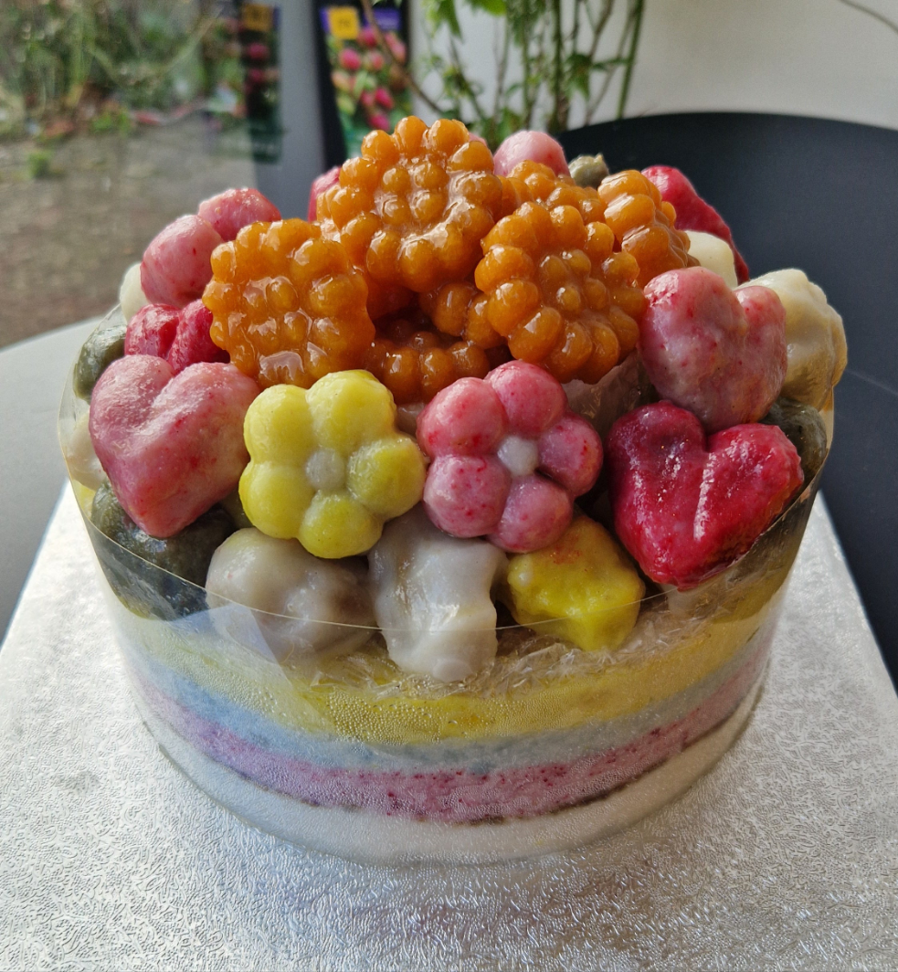 Tteok cake(steamed rice)