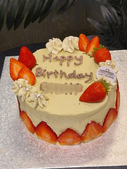 (2flavours)strawberry cake (whole) 딸기듬뿍케이크